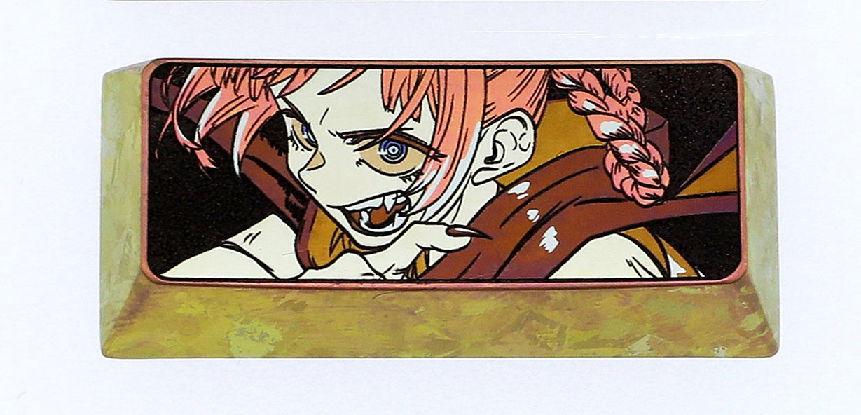 Nanakusa, 2.25U titanium alloy metal personalized keycap, mechanical keyboard decorative keycap.