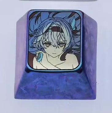 Firefly, AR-26710, 1U/1.5U titanium alloy personalized keycaps, metal decorative keycaps, gaming keycaps
