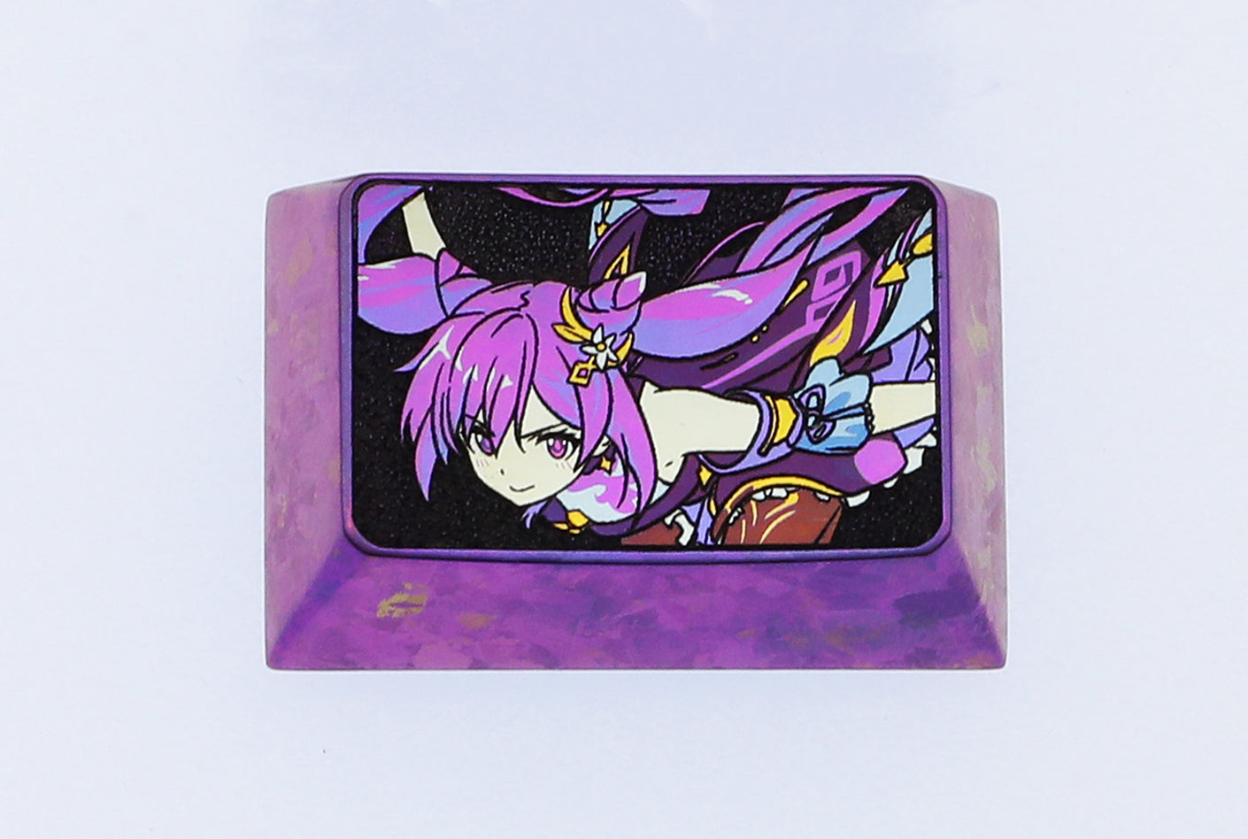 Keqing Titanium Alloy 1.5U Personalized Keycaps Personalized Keycaps, Decorative Keycaps