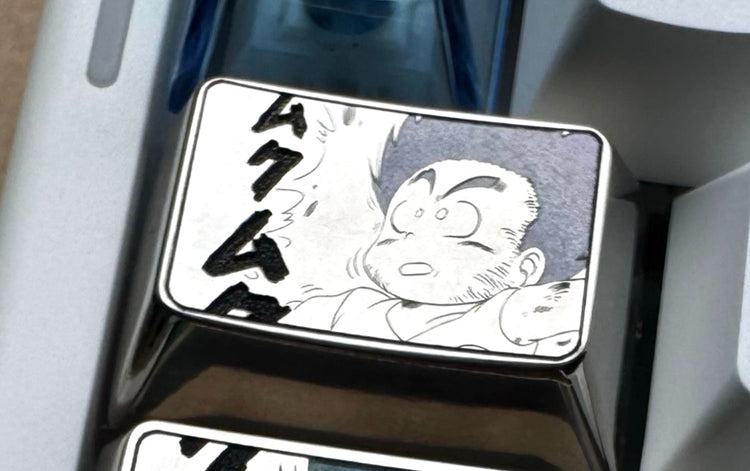 Dragon Ball Son Goku Evolution, Small Set. Titanium alloy personalized keycaps, metal carved art keycaps around anime and game characters