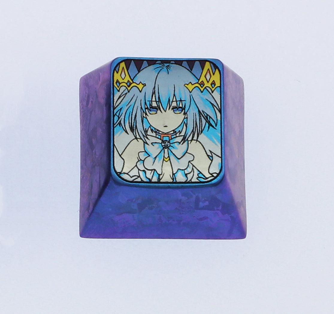 DATE A LIVE, Tobiichi Origami, titanium alloy personalized keycaps, decorative keycaps.