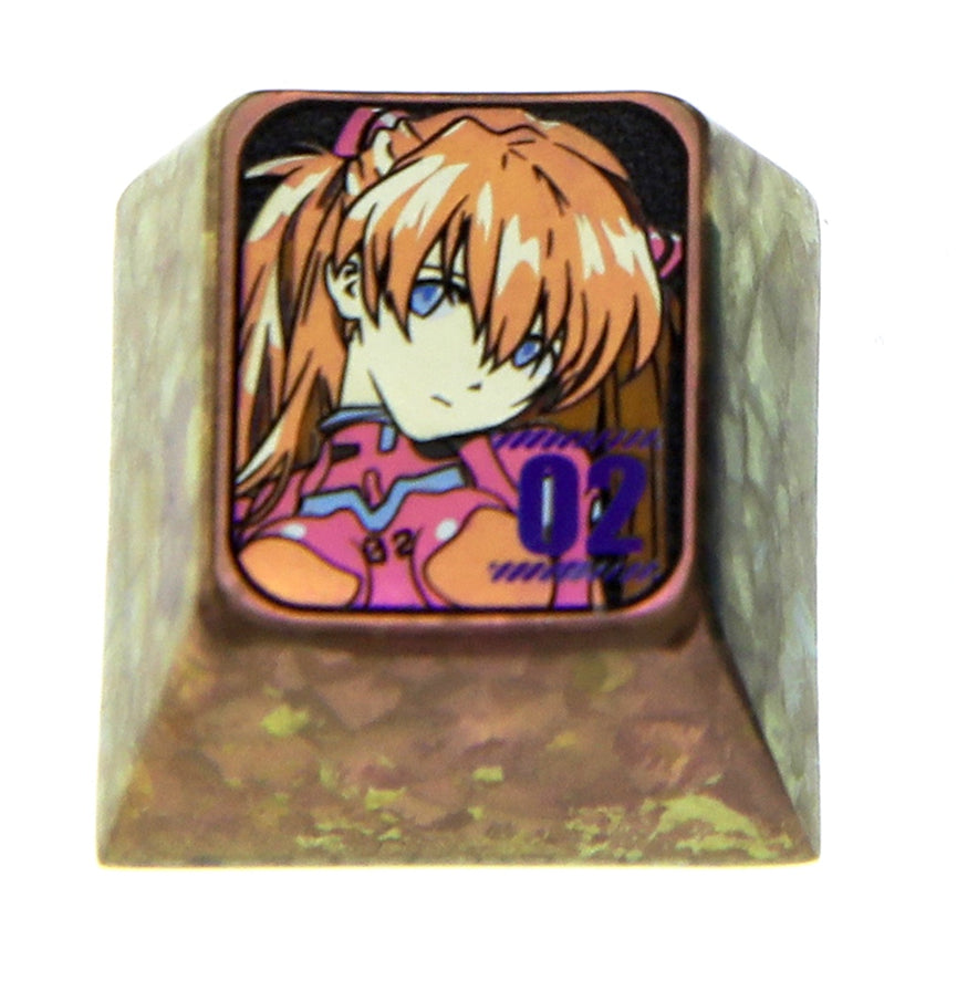 EVA, Number key series 1U titanium alloy personalized keycaps, metal keycaps around anime characters