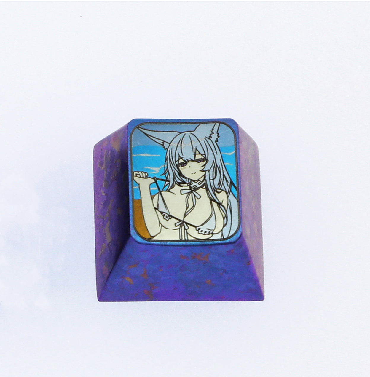 Azur Lane, Colored titanium alloy carved keycaps, mechanical keyboard decorative keycaps