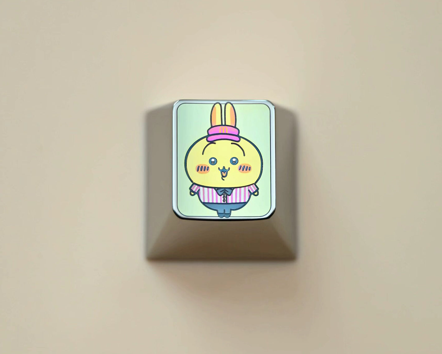 Chiikawa, Titanium alloy metal personalized keycaps, keyboard decorative keycaps
