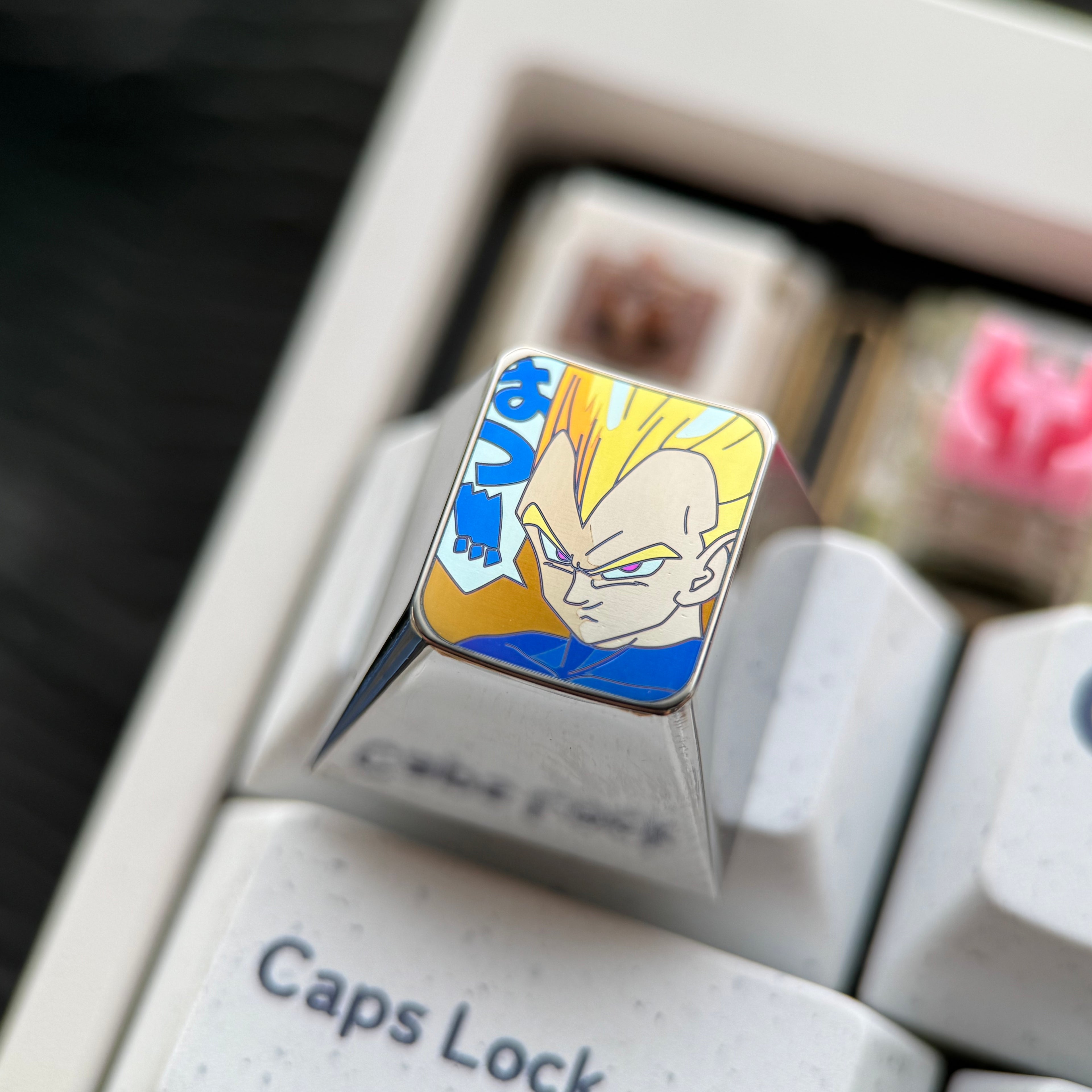 Dragon Ball series, 1U titanium alloy personalized keycaps, anime and game metal carving cultural creative keycaps