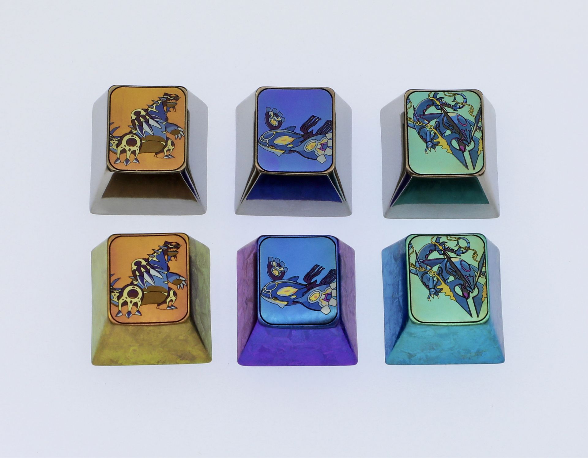 Pok é mon, 1U Elf Collection, Titanium Personalized Keycaps, Keyboard Decorative Keycaps