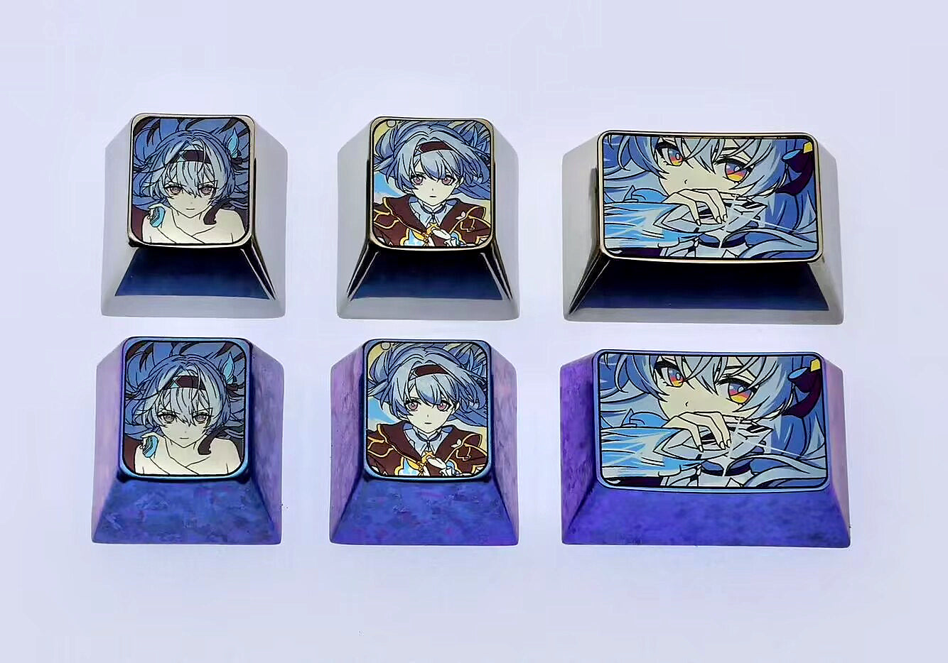 Firefly, AR-26710, 1U/1.5U titanium alloy personalized keycaps, metal decorative keycaps, gaming keycaps