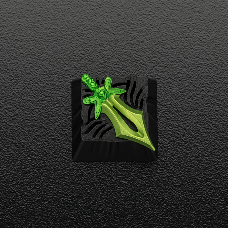 Dota2 mechanical keyboard original personalized keycap metal custom keycap, magnetic detachable design