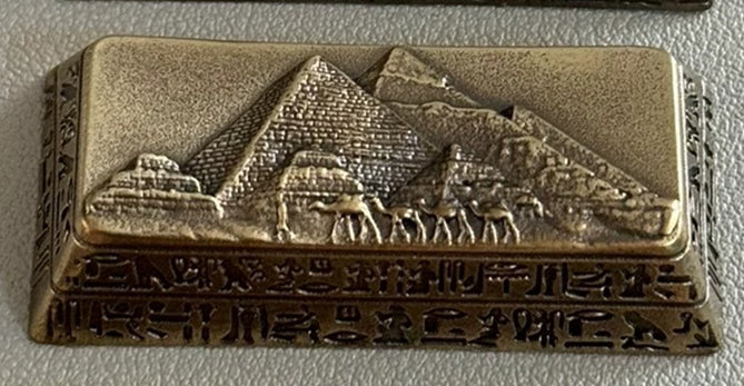Ancient Egyptian pyramids antique antique bronze personalized keycaps, 2.25U return key cultural creative keycaps, mechanical keyboard art decorative keycaps