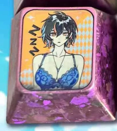 Zenless Zone Zero , Summer swimsuit theme, 1 U titanium alloy personalized keycap, anime and game culture creative mechanical keyboard decoration keycap