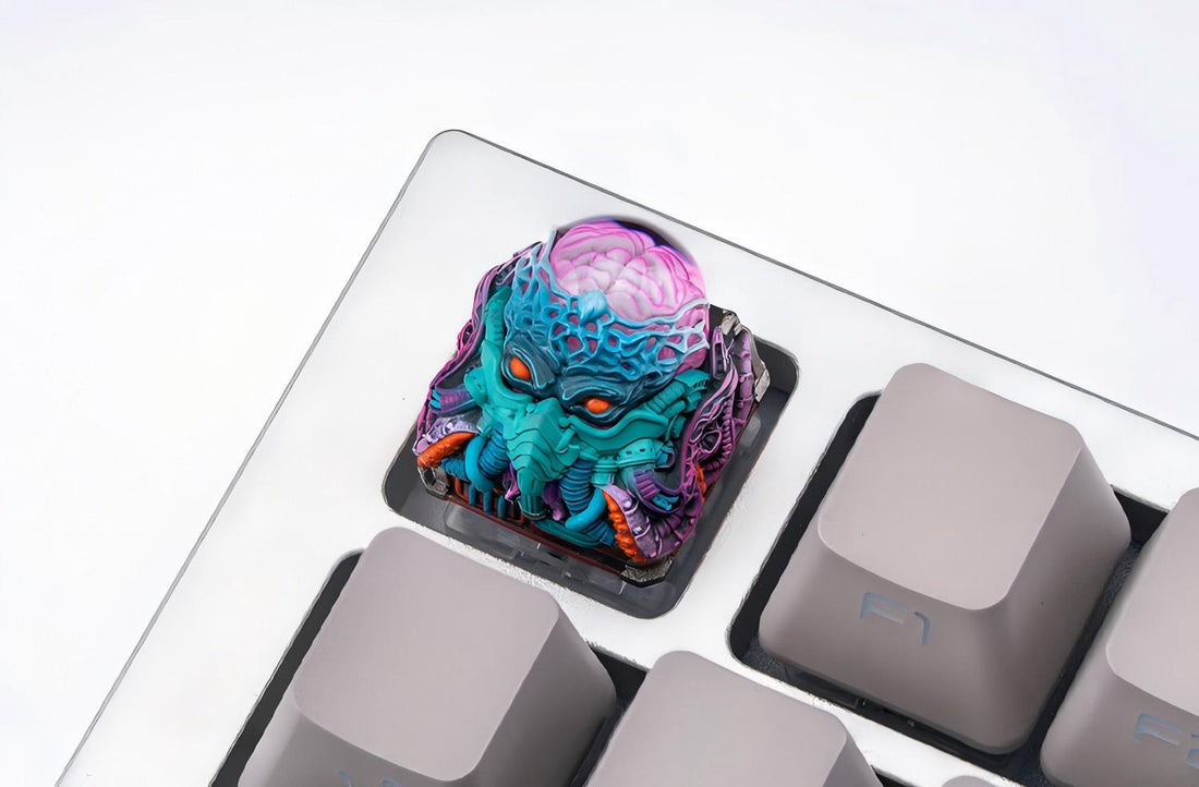 Smelt Stars Resin Craftsman Keycaps, Mechanical Keyboard Decorative Keycaps, Resin Keycaps.