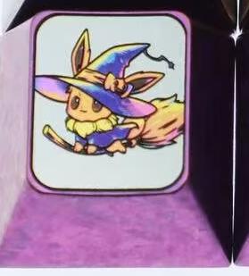 Pok é mon series, Wizard Pok é mon series, 1U titanium alloy personalized keycaps, anime cultural creative metal carving decorative keycaps