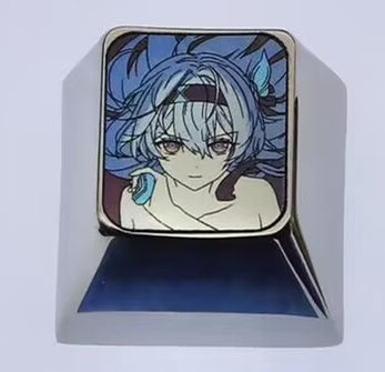 Firefly, AR-26710, 1U/1.5U titanium alloy personalized keycaps, metal decorative keycaps, gaming keycaps