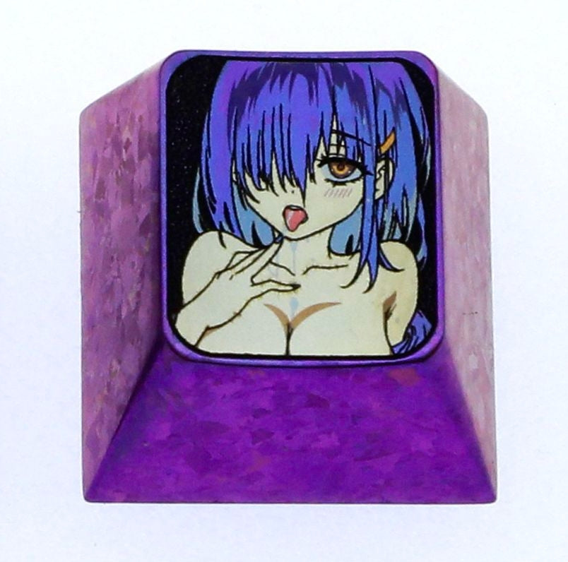 Maple, 1U titanium alloy personalized keycap, anime and game character peripheral decorative art customized keycap
