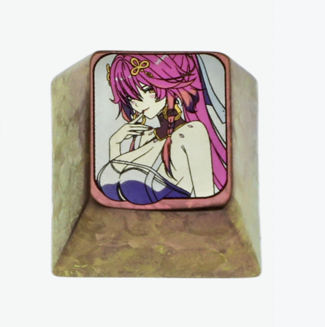Wuthering Waves,Titanium alloy carved keycaps, personalized keycaps, anime game keycaps.
