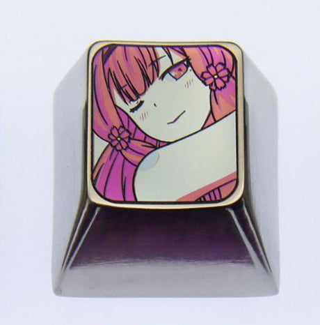 Akino Sakura, Pansy, 1U titanium alloy personalized keycaps, metal keycaps around characters in games, comics, and novels
