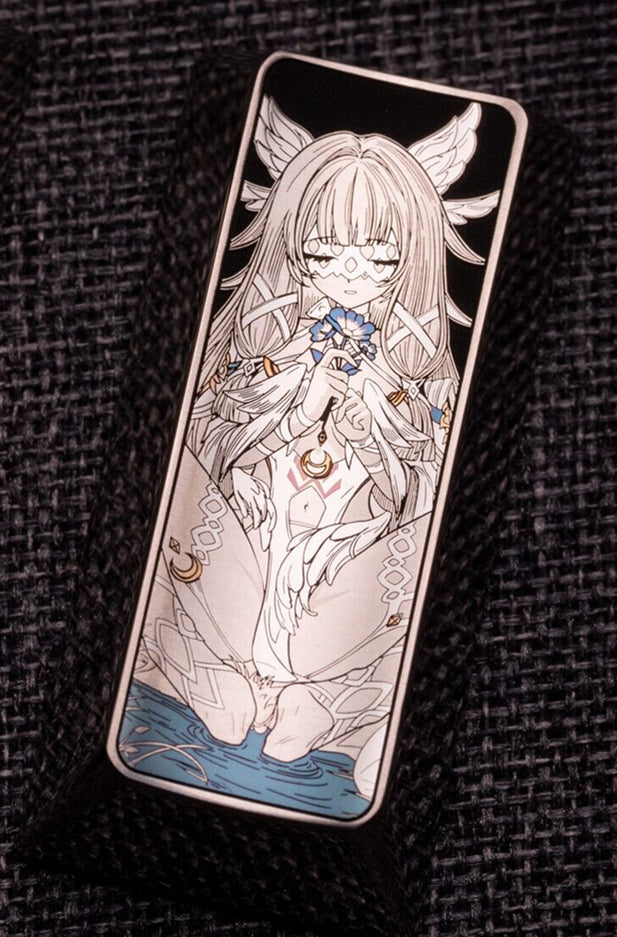 Genshin Impact, Columbina Hyposelenia, PAD Area Vertical 2U Titanium Alloy Personalized Keycaps, Anime Game Culture Creative Decorative Keycaps