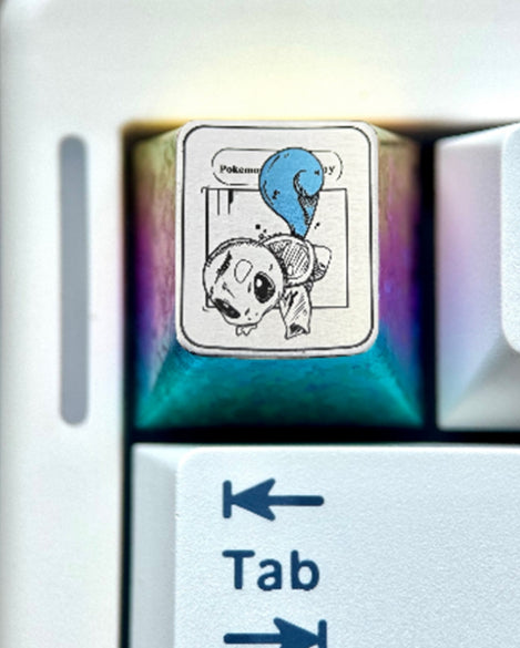 Pok é mon series, WASD/directional key combination, precision titanium alloy personalized keycaps, innovative metal decorative keycaps for anime and games