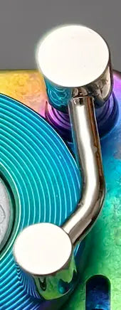 4U personalized keycaps for record players, Timascus,titanium alloy decorative keycaps, artistic custom keycaps