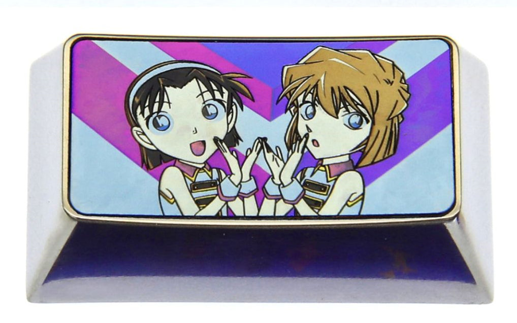 Detective Conan,Anita Hailey、Vi Graythorn, Titanium alloy personalized keycaps, metal decorative keycaps around anime and game characters.