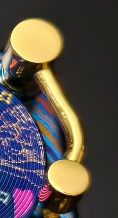 4U personalized keycaps for record players, Timascus,titanium alloy decorative keycaps, artistic custom keycaps
