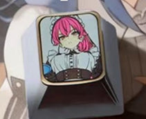 Mushoku Tensei series, 1U titanium alloy personalized keycaps, height optional, anime, gaming, cultural and creative metal decorative keycaps
