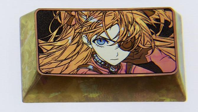 EVA, Asuka, titanium alloy TAB, CAPS, SHIFT, personalized keycap combination, anime character peripheral keycap series