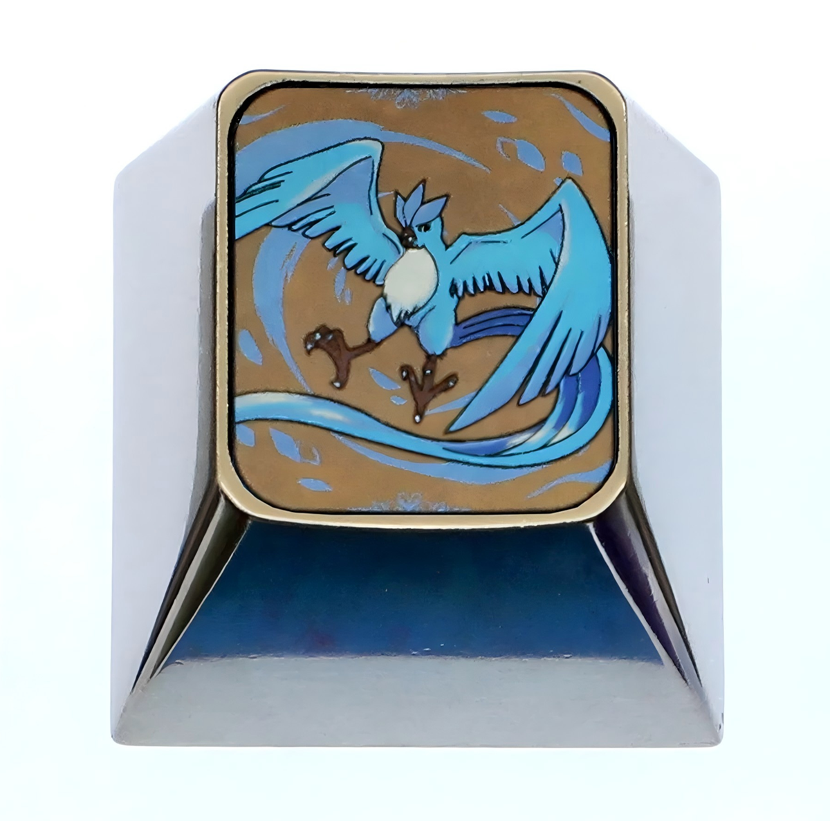 Pok é mon series titanium alloy carved 1U personalized keycaps, metal decorative keycaps, anime metal art keycaps