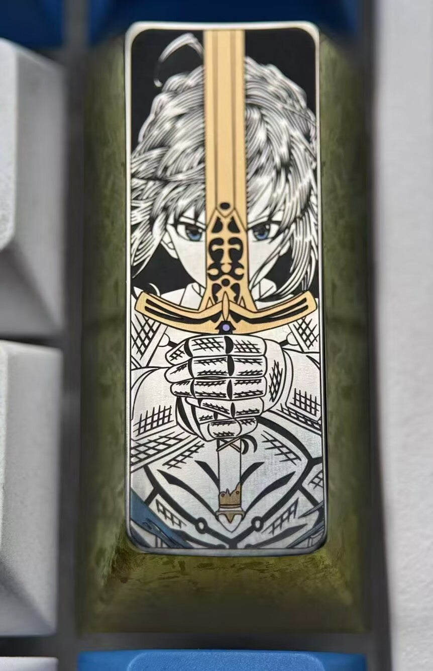 Fate/stay night, Altria Pendragon, saber Pad Enter, Vertical Enter titanium alloy personalized keycaps, anime and game creative keycaps