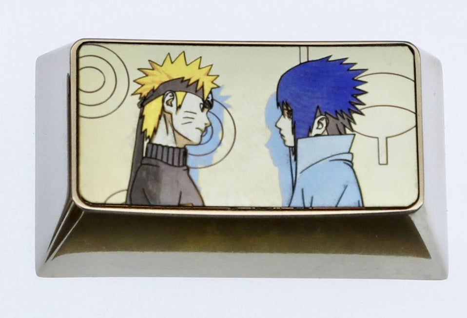 Naruto, 1U/1.75U titanium alloy metal personalized keycaps, decorative keycaps, anime character keycaps
