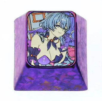 Honkai: Star Rail, Castoriuce, Robin, 1U titanium alloy personalized keycaps, metal decorative keycaps for anime and games