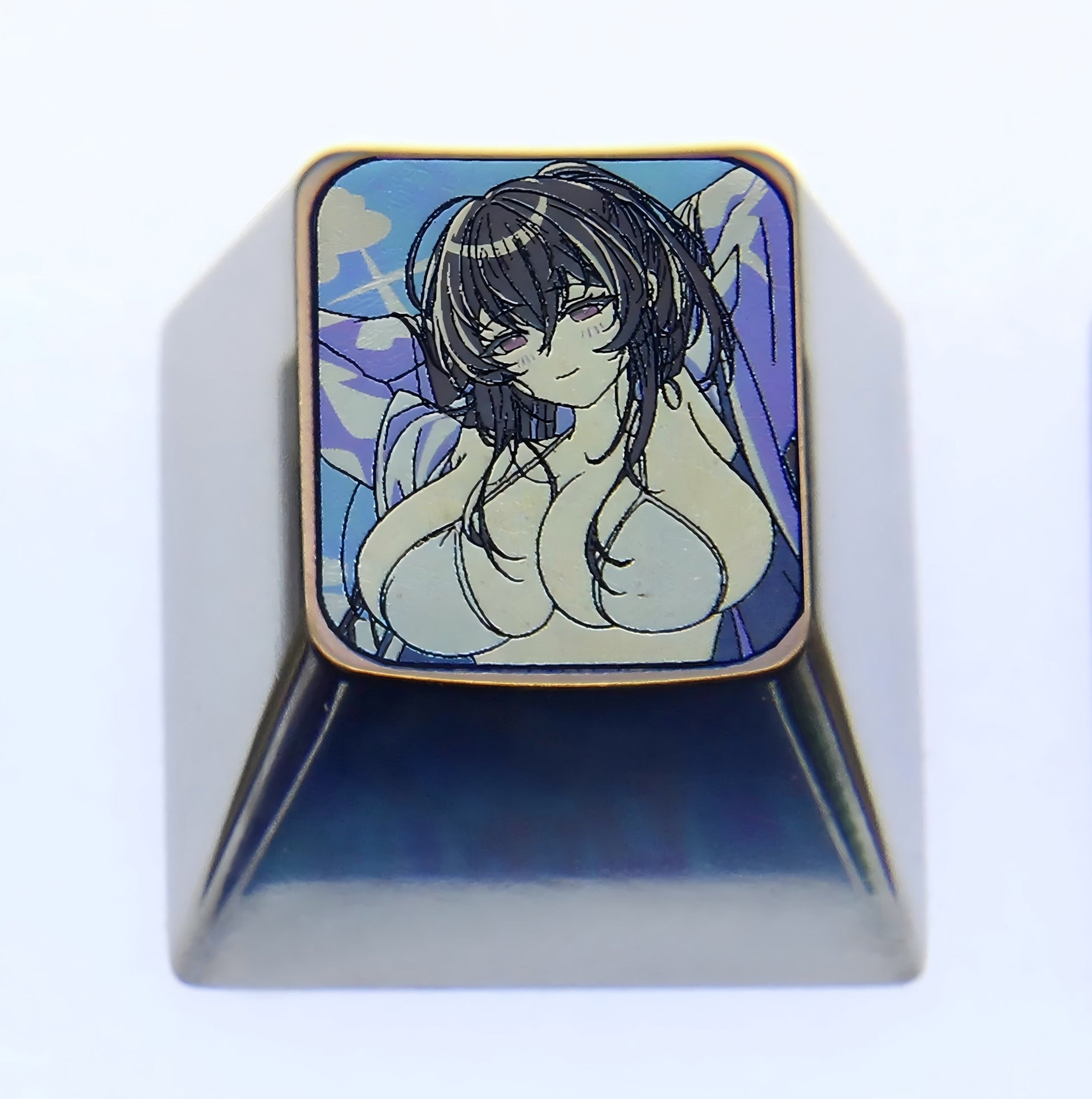 Azur Lane, 1U titanium alloy personalized keycaps, metal material anime game peripheral keycaps