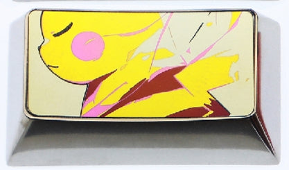 Pok é mon series, 1.75U Pikachu, 2UMwtwo, 2.25U Moltres, titanium alloy personalized keycaps, anime and game metal material decorative keycaps