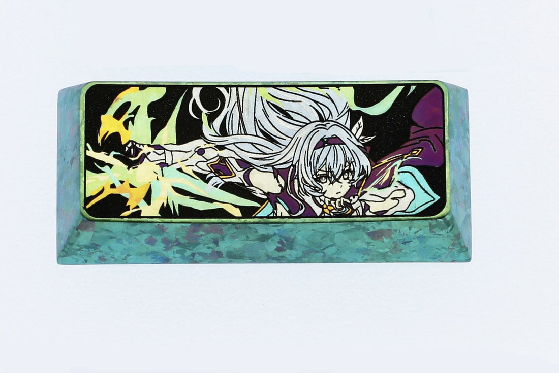 Honkai: Star Rail,Firefly, Colorful titanium alloy carved keycaps, personalized keycaps for mechanical keyboards.