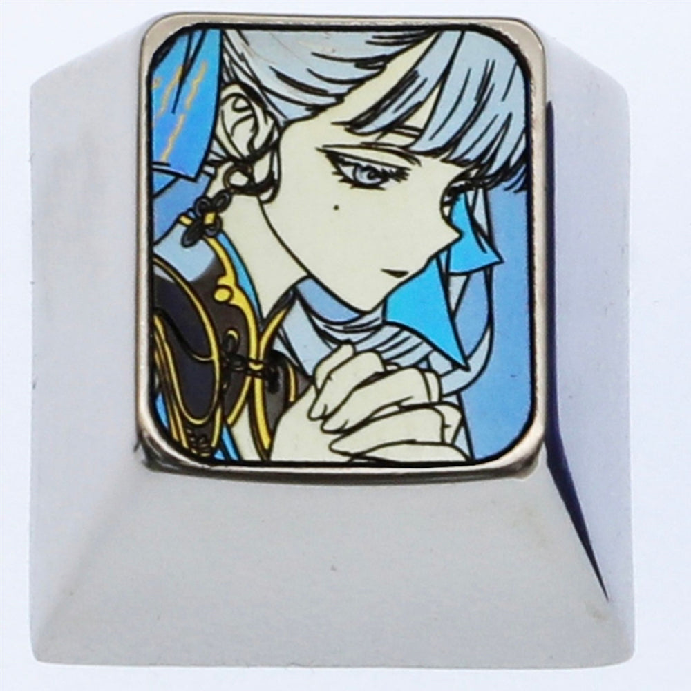 Wuthering Waves, 1U titanium alloy personalized keycaps, metal game anime character keycaps