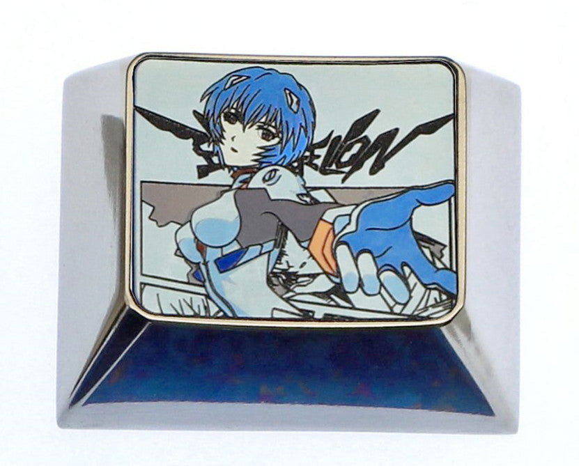 EVA, Ayanami Rei, 1U/1.25U titanium alloy personalized keycaps, anime and game peripheral products, metal carved keycaps