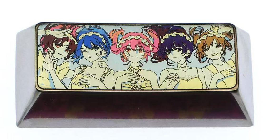 Puella Magi Madoka Magica,1U、1.25U、2.25U、6.25U、7U, Titanium alloy personalized keycaps