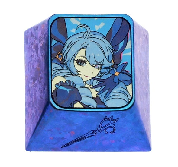 Honkai Impact 3, Herrscher of Sentience 3 titanium alloy personalized keycaps, metal keycaps carved around anime and game characters