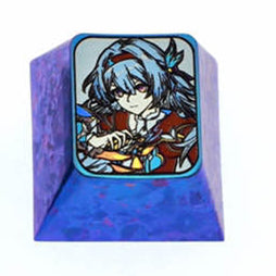Firefly, Three techniques, 1U titanium alloy personalized keycaps, metal decorative keycaps around anime and game characters.