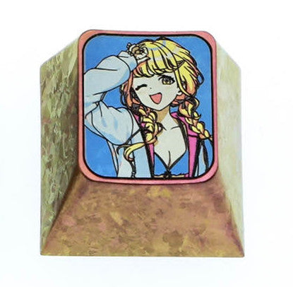Kotone Fujita, 1U titanium alloy personalized keycaps, cute and creative metal keycaps for anime and game characters
