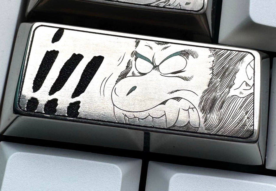 Dragon Ball Son Goku Evolution, Small Set. Titanium alloy personalized keycaps, metal carved art keycaps around anime and game characters