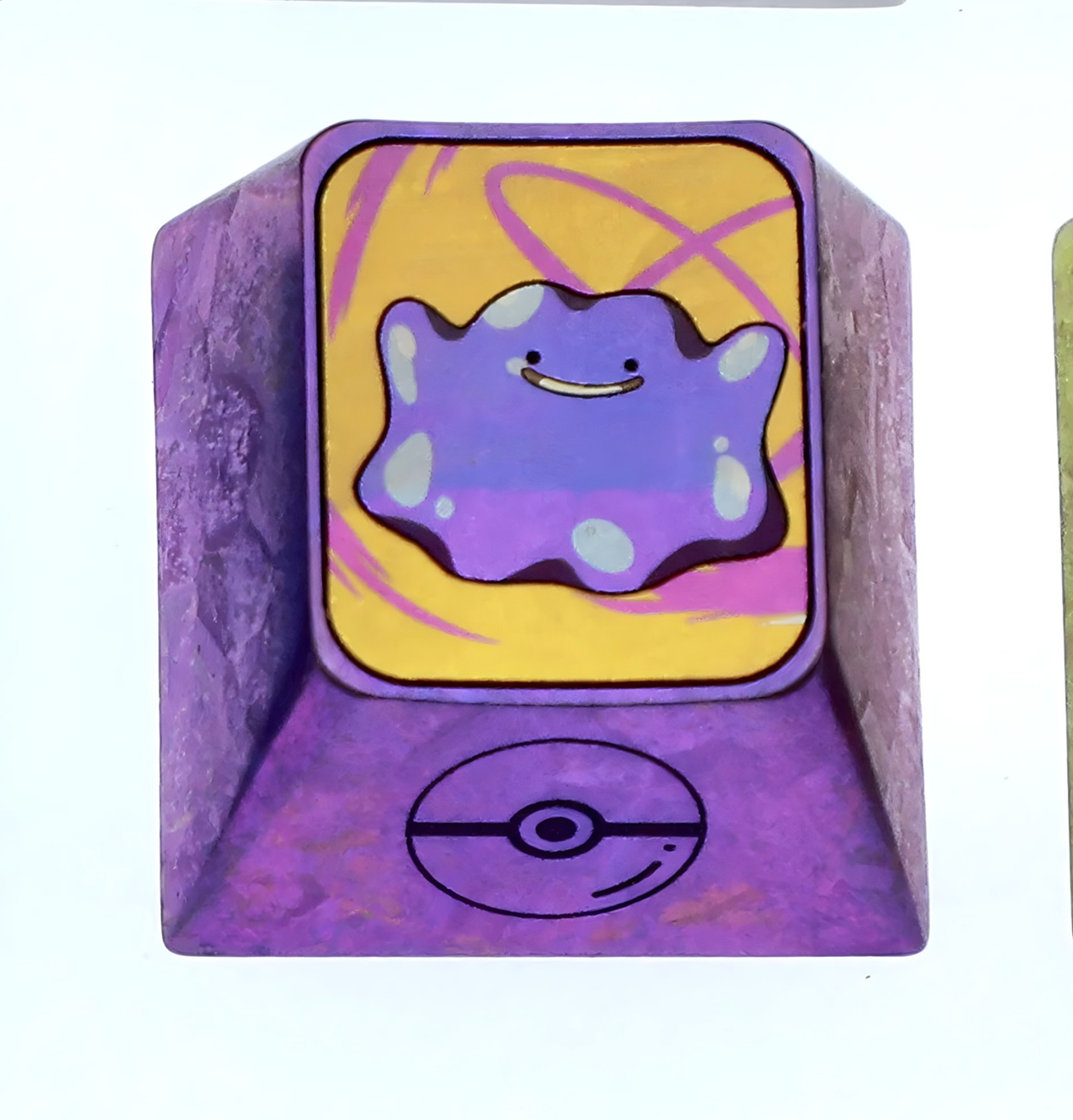 Pok é mon series titanium alloy carved 1U personalized keycaps, metal decorative keycaps, anime metal art keycaps