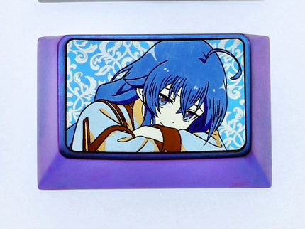 Roxy, 1.75U titanium alloy personalized keycaps, metal decorative keycaps, anime keycaps