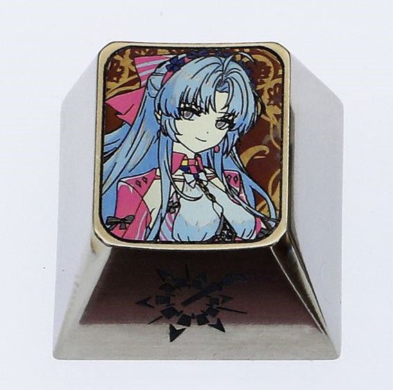 Wuthering Waves Phoebe&Camellia&Charlotte Montelli 1U Color Titanium Keycaps, Metal Personalized Keycaps