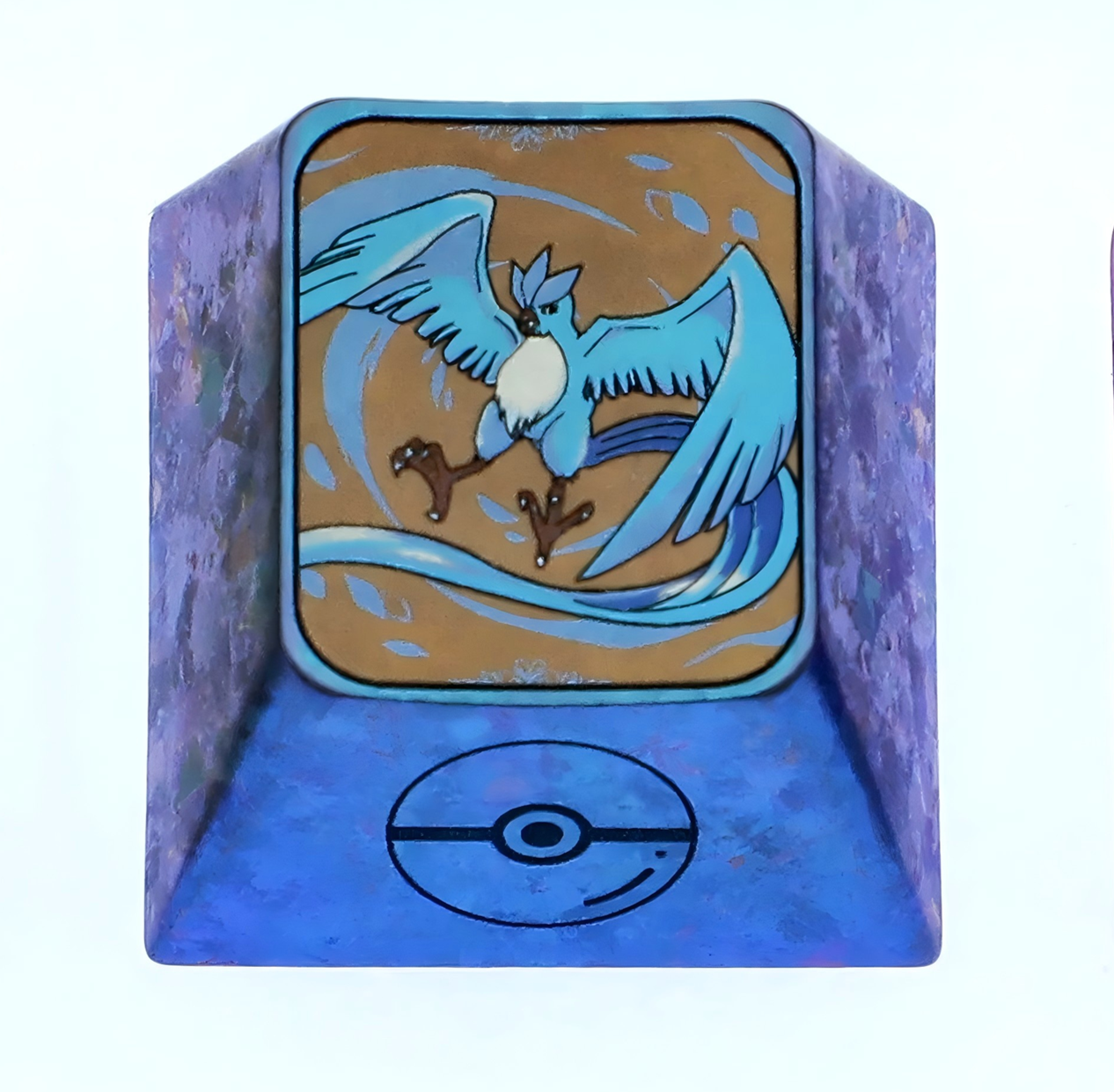 Pok é mon series titanium alloy carved 1U personalized keycaps, metal decorative keycaps, anime metal art keycaps