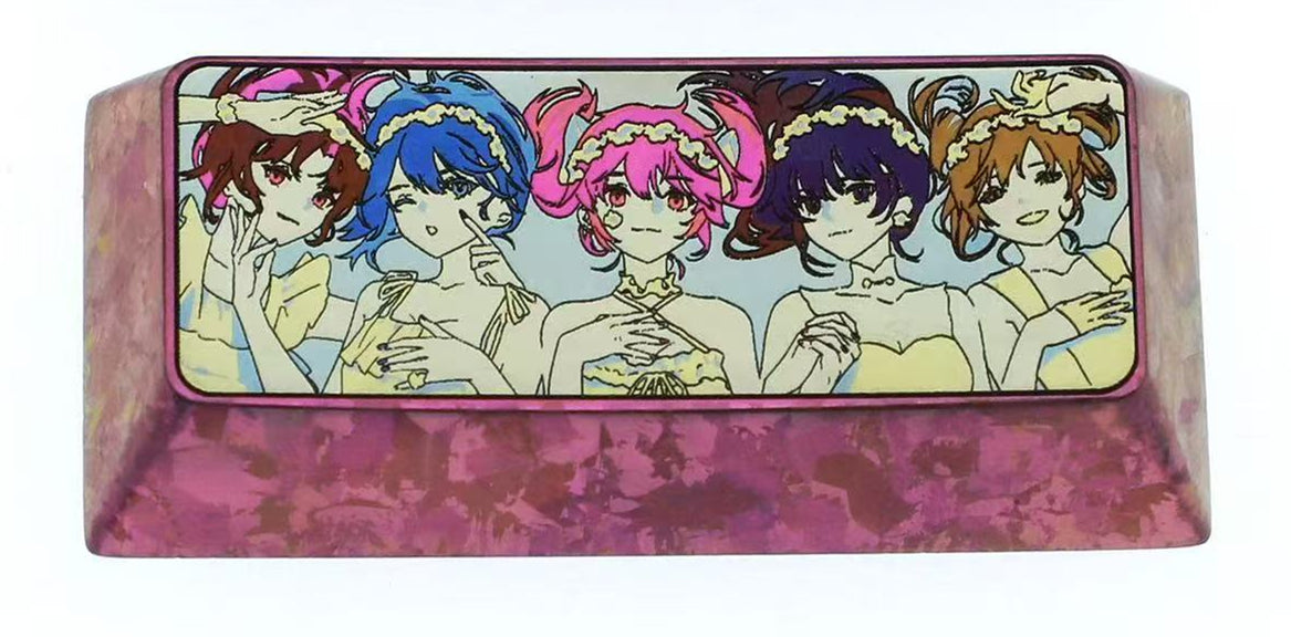 Puella Magi Madoka Magica,1U、1.25U、2.25U、6.25U、7U, Titanium alloy personalized keycaps