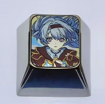 Firefly, AR-26710, 1U/1.5U titanium alloy personalized keycaps, metal decorative keycaps, gaming keycaps