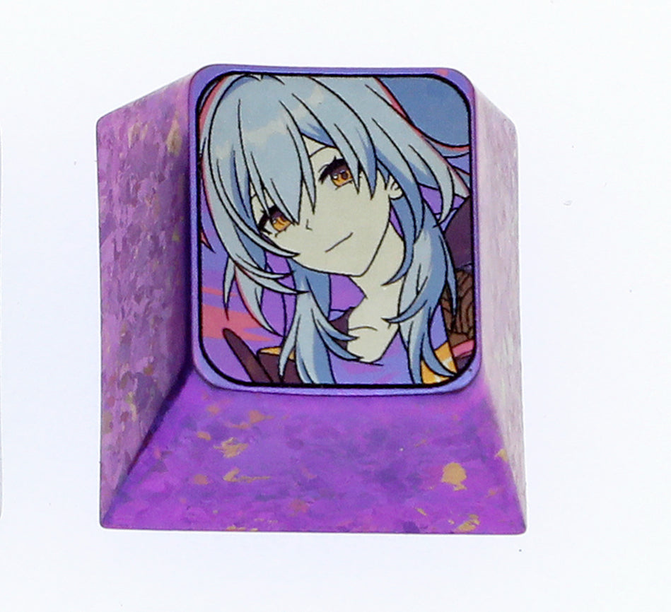 Honkai: Star Rail1U Titanium Alloy Personalized Keycaps, Anime Game Character Decorative Keycaps