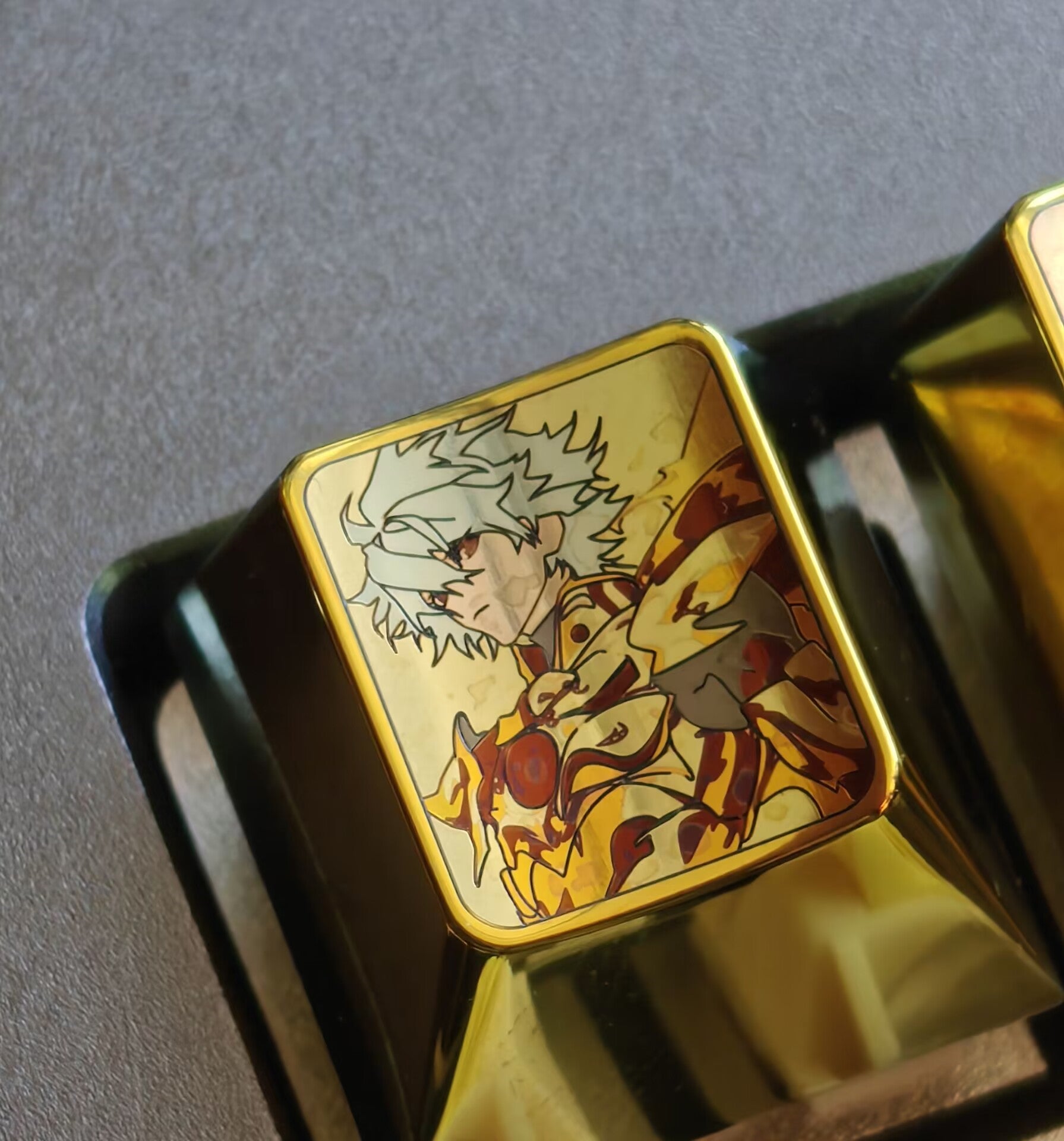 EVA/Saint doujin,Titanium alloy metal keycaps, personalized keycaps, keyboard decorative keycaps