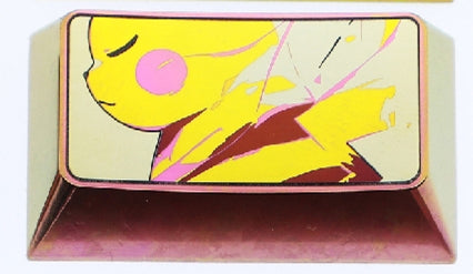 Pok é mon series, 1.75U Pikachu, 2UMwtwo, 2.25U Moltres, titanium alloy personalized keycaps, anime and game metal material decorative keycaps